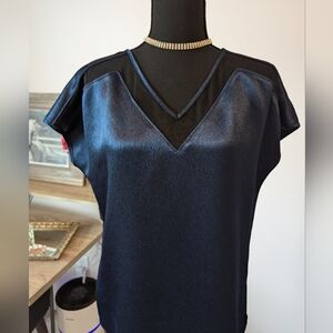 Express Navy/Black blouse